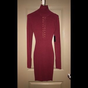 VERY STRETCHY LONG SLEEVE RIBBED DRESS - NWT